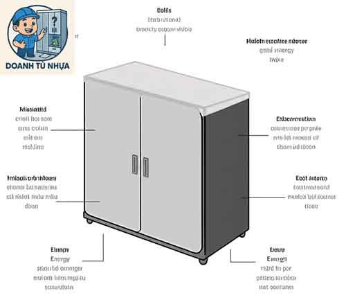 Ảnh hưởng của chất liệu và bề mặt tủ nhựa đến màu sắc phong thủy