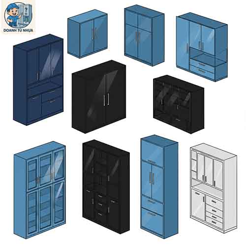 Cách chọn màu sắc tủ nhựa cho người mệnh Thủy