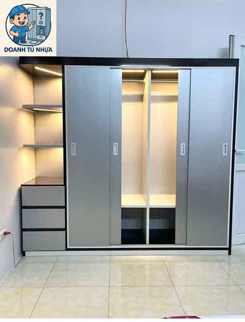 Chất liệu nhựa và độ bền ảnh hưởng đến giá tủ