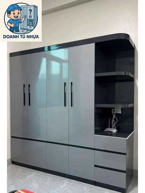 Ưu nhược điểm của tủ nhựa quần áo 4 cánh