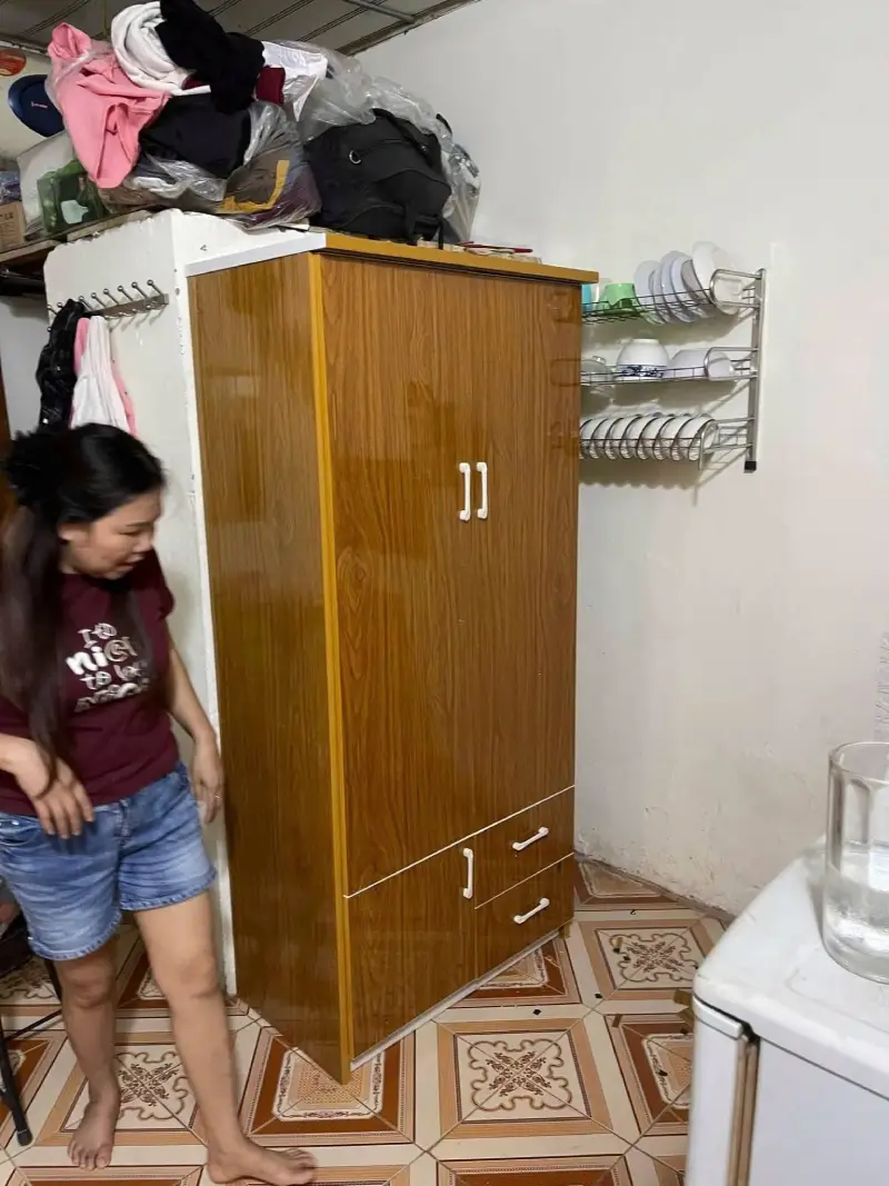 Tủ nhựa quần áo 2 cánh 3 ngăn kéo nhựa Đài Loan Chin Huei tiêu chuẩn HĐ–TA09