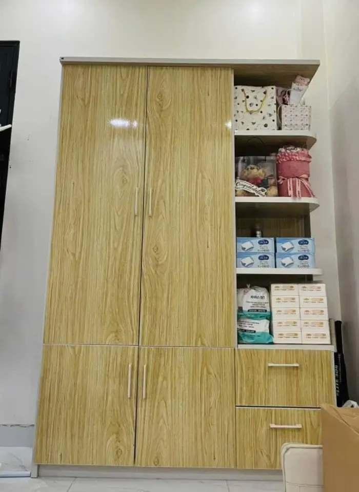 Tủ nhựa quần áo 2 cánh 1 kệ nhựa Đài Loan Chin Huei HĐ–TA03