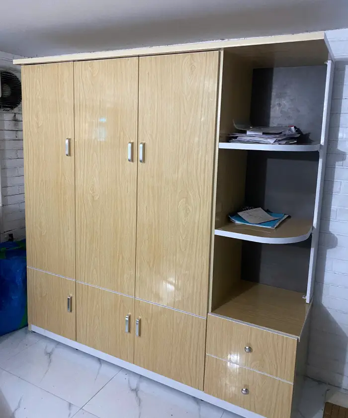 Tủ nhựa quần áo 3 cánh 1 kệ nhựa Đài Loan Chin Huei HĐ-TACH37
