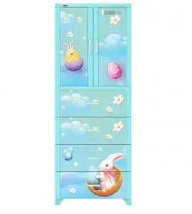 Tủ nhựa trẻ em Duy Tân Wing 2 cánh 4 ngăn kéo nhiều họa tiết màu sắc