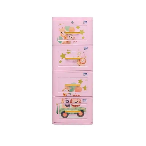 Tủ nhựa trẻ em Qui Phúc LUCKY 4 tầng nhiều màu sắc