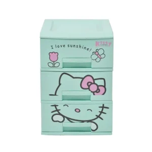 Tủ nhựa trẻ em Song Long Kitty 3 tầng nhiều màu sắc