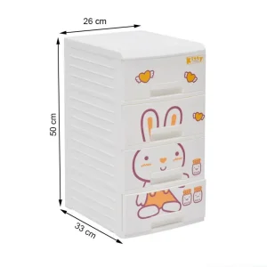Alternative view of Tủ nhựa trẻ em Song Long Kitty 4 tầng nhiều màu sắc