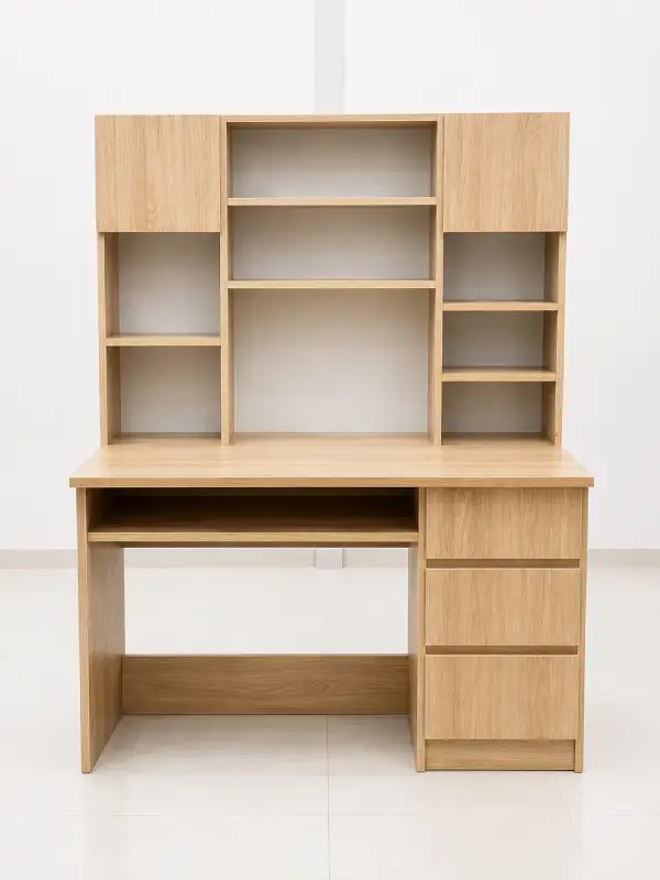 Bàn học nhựa Ecoplast liền giá sách BHE03