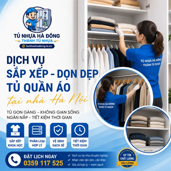 Dịch vụ sắp xếp dọn dẹp tủ quần áo tại nhà Hà Nội