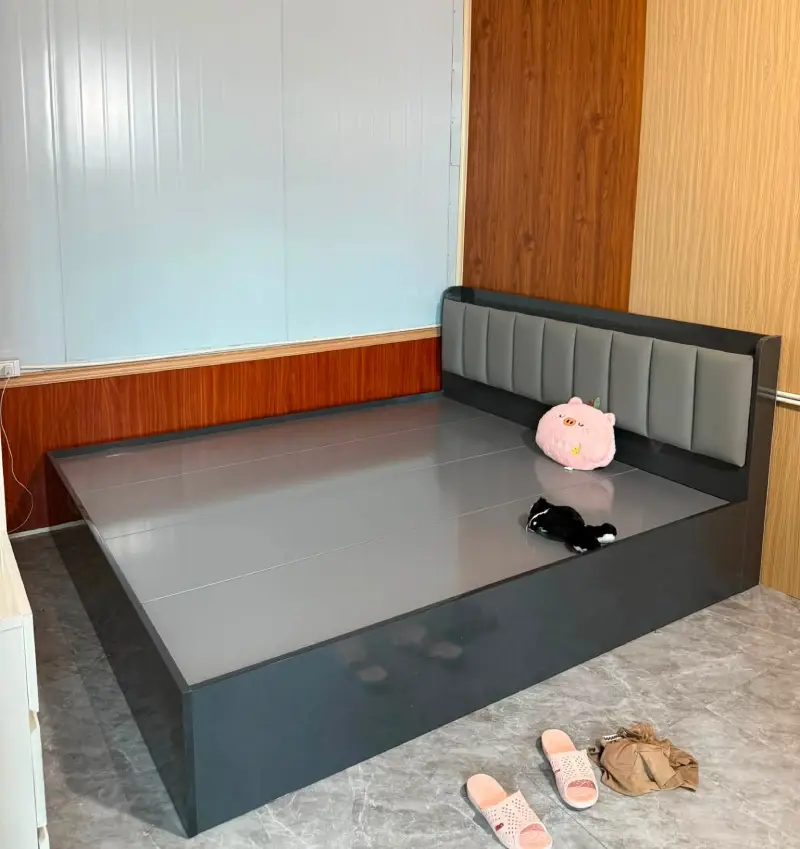 Giường ngủ phòng cưới đẹp đơn giản nhựa Ecoplast HĐ-GEC14