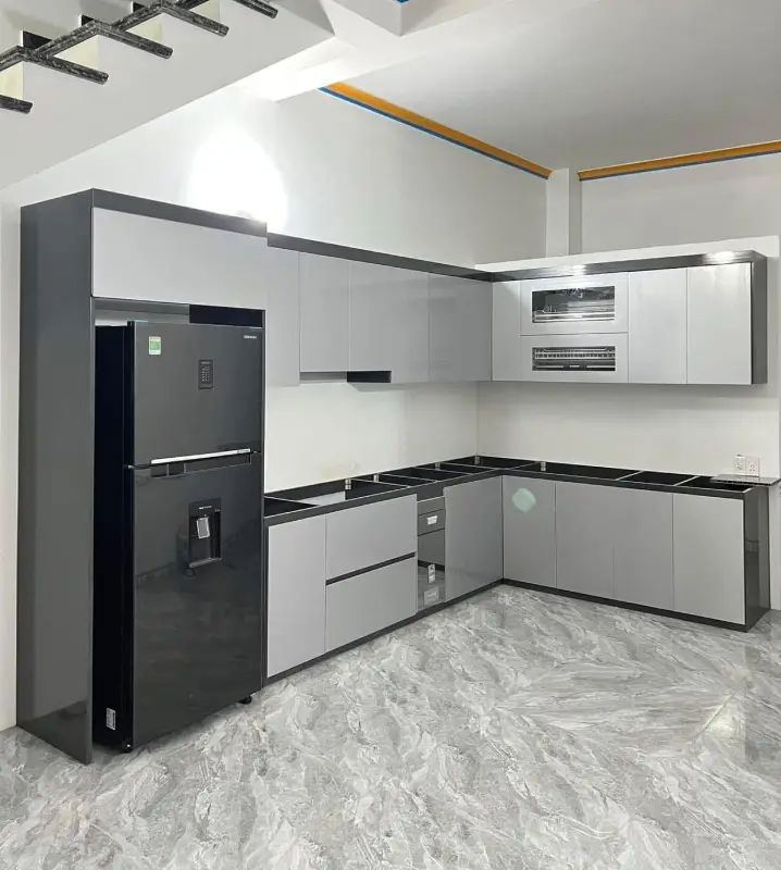 Tủ bếp nhựa Ecoplast bền đẹp HĐ - TBE01