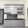 Tủ bếp nhựa Ecoplast chữ I đơn giản HĐ - TBE04