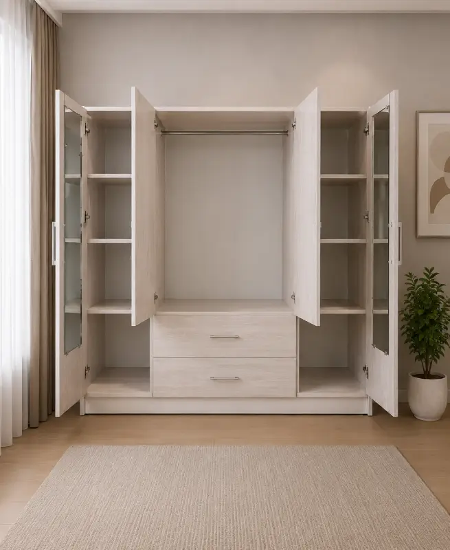Tủ nhựa quần áo 4 cánh Chin Huei tiện nghi HĐ – TA41
