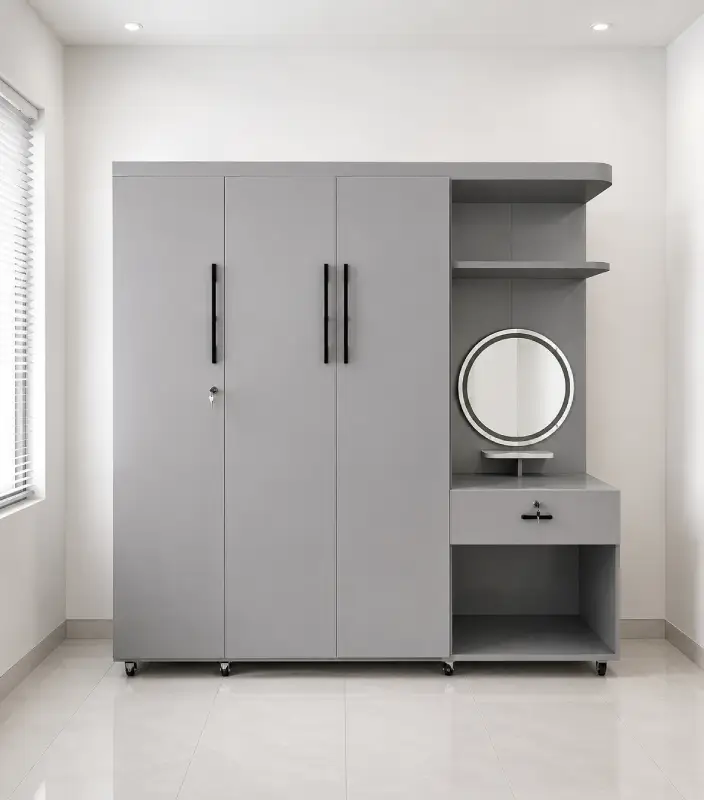 Tủ nhựa quần áo Zukoplast 3 cánh kèm bàn trang điểm HĐ - TAZ06