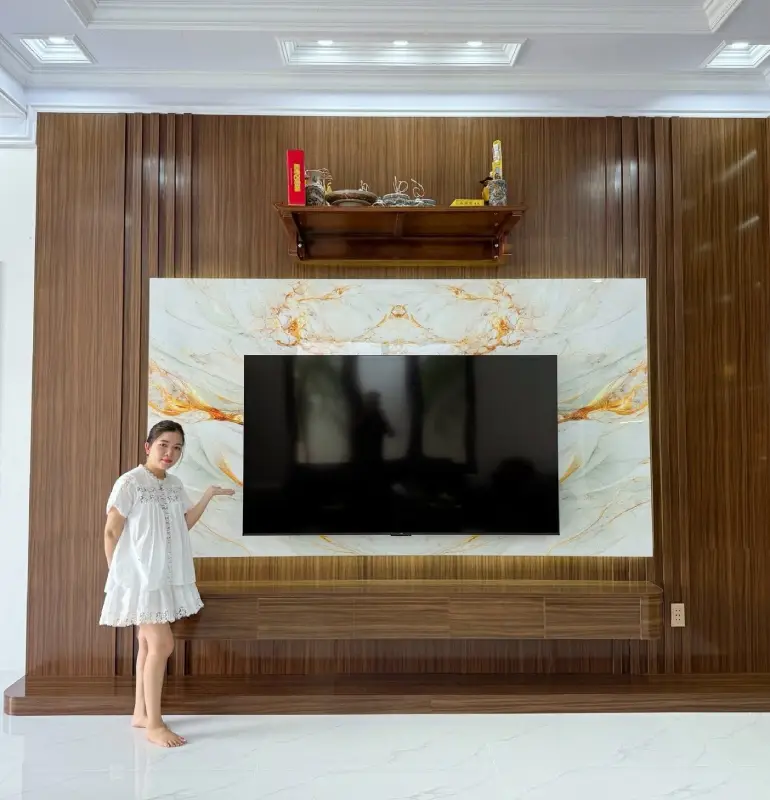 Kệ tivi giả gỗ nhựa Vincoplast HĐ-KTV01