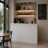 Quầy pha chế trà sữa tối giản bằng nhựa Đài Loan HĐ-QPC06