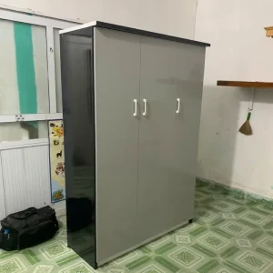 Tủ nhựa quần áo 3 cánh mở thấp 2 ngăn kéo Đài Loan Chin Huei HĐ–TA21