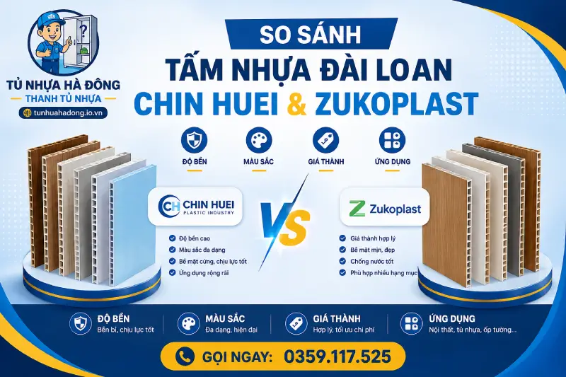 So Sánh Tấm Nhựa Chin Huei Và Tấm Nhựa Zukoplast