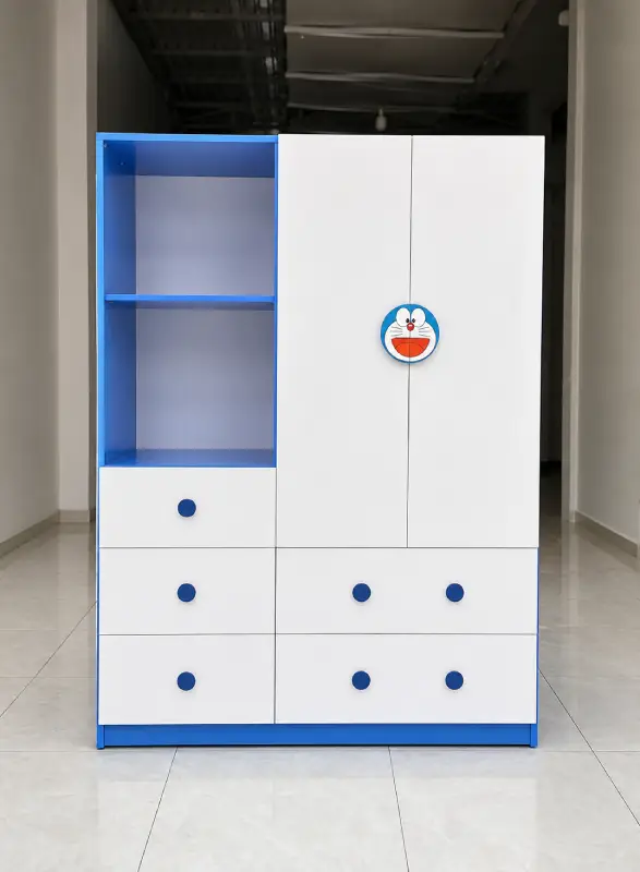 Tủ nhựa Đài Loan cho bé 2 cánh nhiều ngăn kéo HĐ-TE10