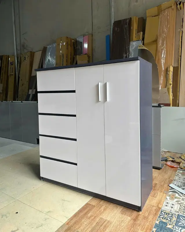 Tủ quần áo trẻ em 2 cánh 5 tầng nhựa Ecoplast HĐ-TEE02