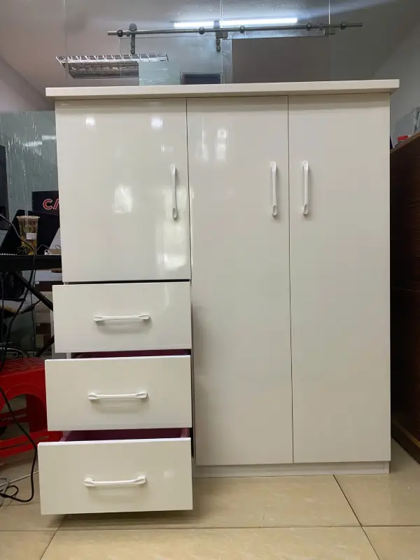 Tủ quần áo trẻ em nhựa Zukoplast 3 cánh 3 ngăn kéo đẹp HĐ-TEZ02