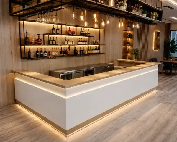 Thiết kế & kích thước quầy bar pha chế nhựa