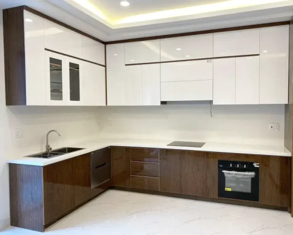Cấu Tạo, Kích Thước & Báo Giá Tủ Bếp Nhựa Ecoplast Chữ L