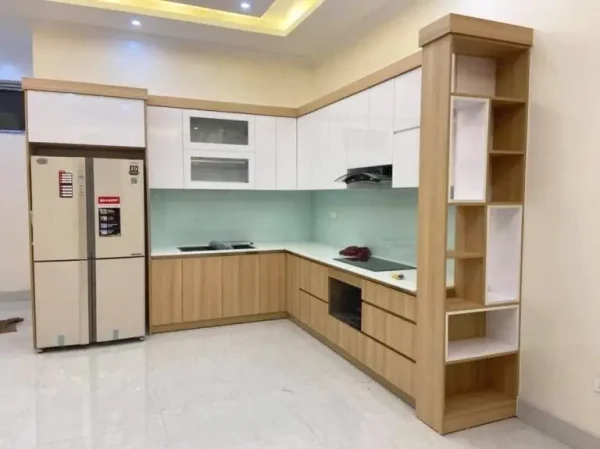 Cấu Tạo, Kích Thước & Báo Giá Tủ Bếp Nhựa Vincoplast Chữ L