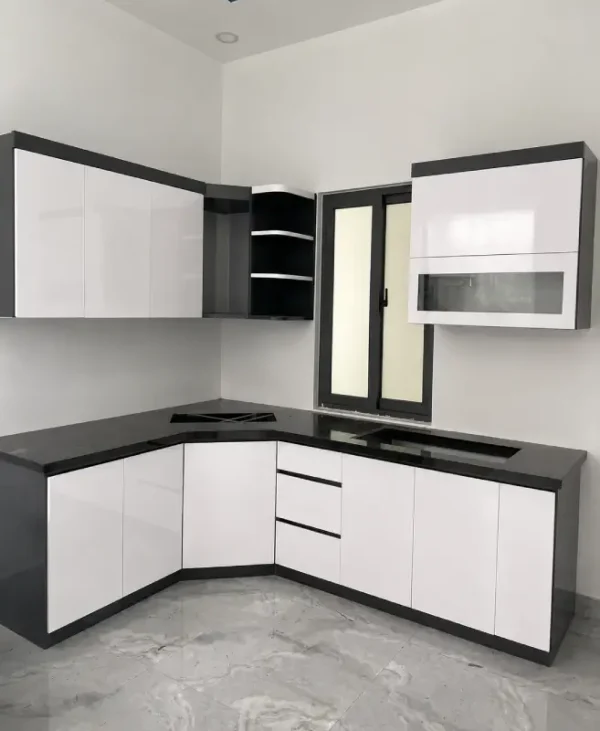 Cấu Tạo, Kích Thước & Báo Giá Tủ Bếp Nhựa Vincoplast Chữ L