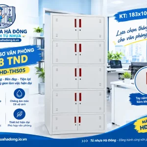 Tủ đựng tài liệu văn phòng nhỏ nhựa Chin Huei 2.0 plus giả gỗ HĐ-THS05