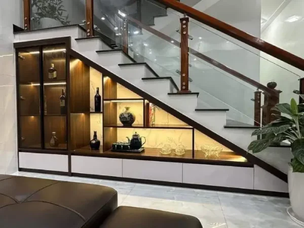 Cách chọn màu tủ cầu thang nhựa