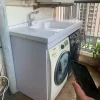Tủ che máy giặt đôi ngoài ban công nhựa Đài Loan HĐ-TMG02