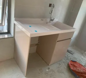 Tủ che máy giặt liền bồn rửa bát nhựa Zukoplast HĐ-TMG03