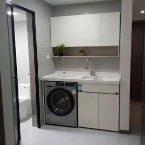 Tủ che máy giặt nhựa Đài Loan kết hợp kệ treo tường HĐ-TMG06