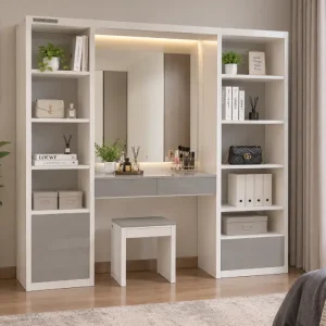 Tủ đựng túi xách có bàn trang điểm bằng nhựa Chin Huei 2.0 plus HĐ-TTX03