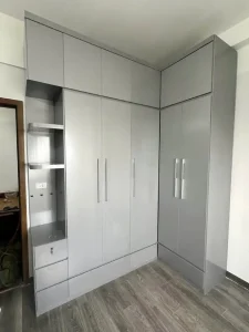 Tủ quần áo chữ L 2 x 3 cánh 1 kệ nhựa Chin Huei 2.0 plus HĐ-TAL05