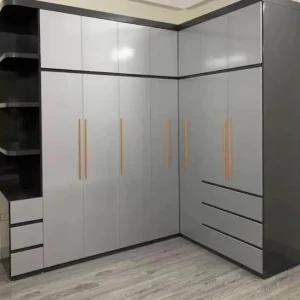 Tủ quần áo chữ L 3 x 5 cánh 1 kệ kịch trần nhựa Chin Huei 2.0 plus HĐ-TAL07
