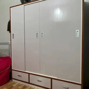 Tủ quần áo nhựa Đài Loan 4 cánh lùa thấp HĐ-TCL04